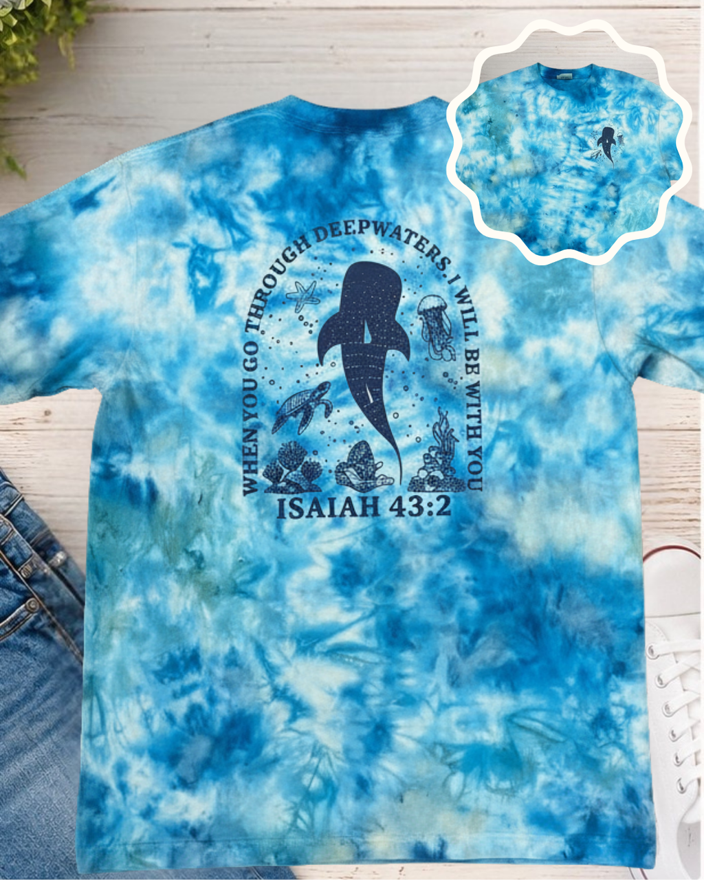 Ocean Deep Tie Dye Tee