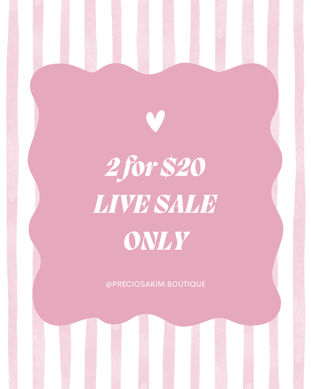 Clearance Event 2 for $20