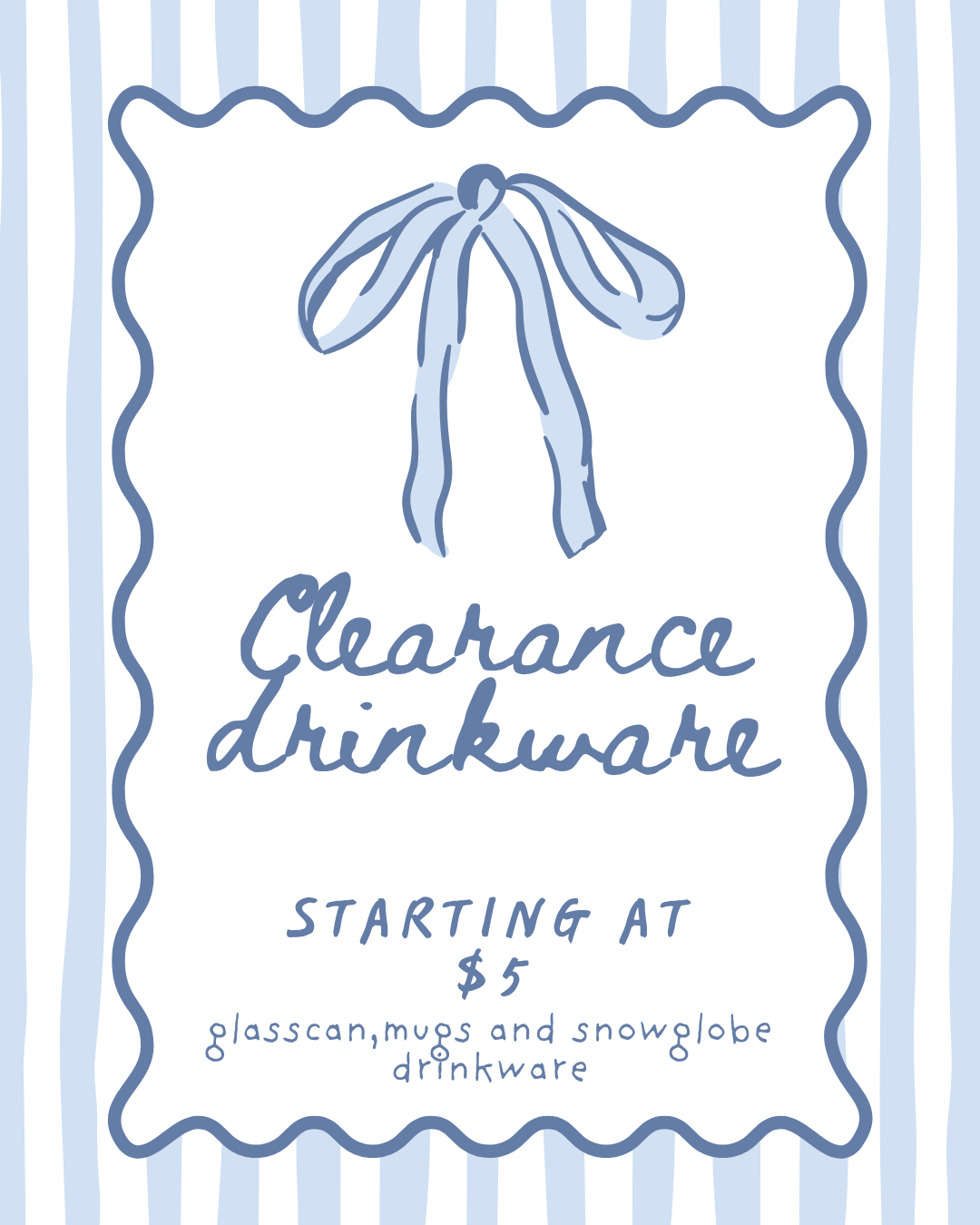 Clearance Drinkware